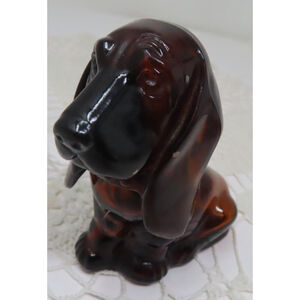 *Vintage Avon EMPTY Baby Bassett Hound Topaze Brown Cologne Glass Decanter